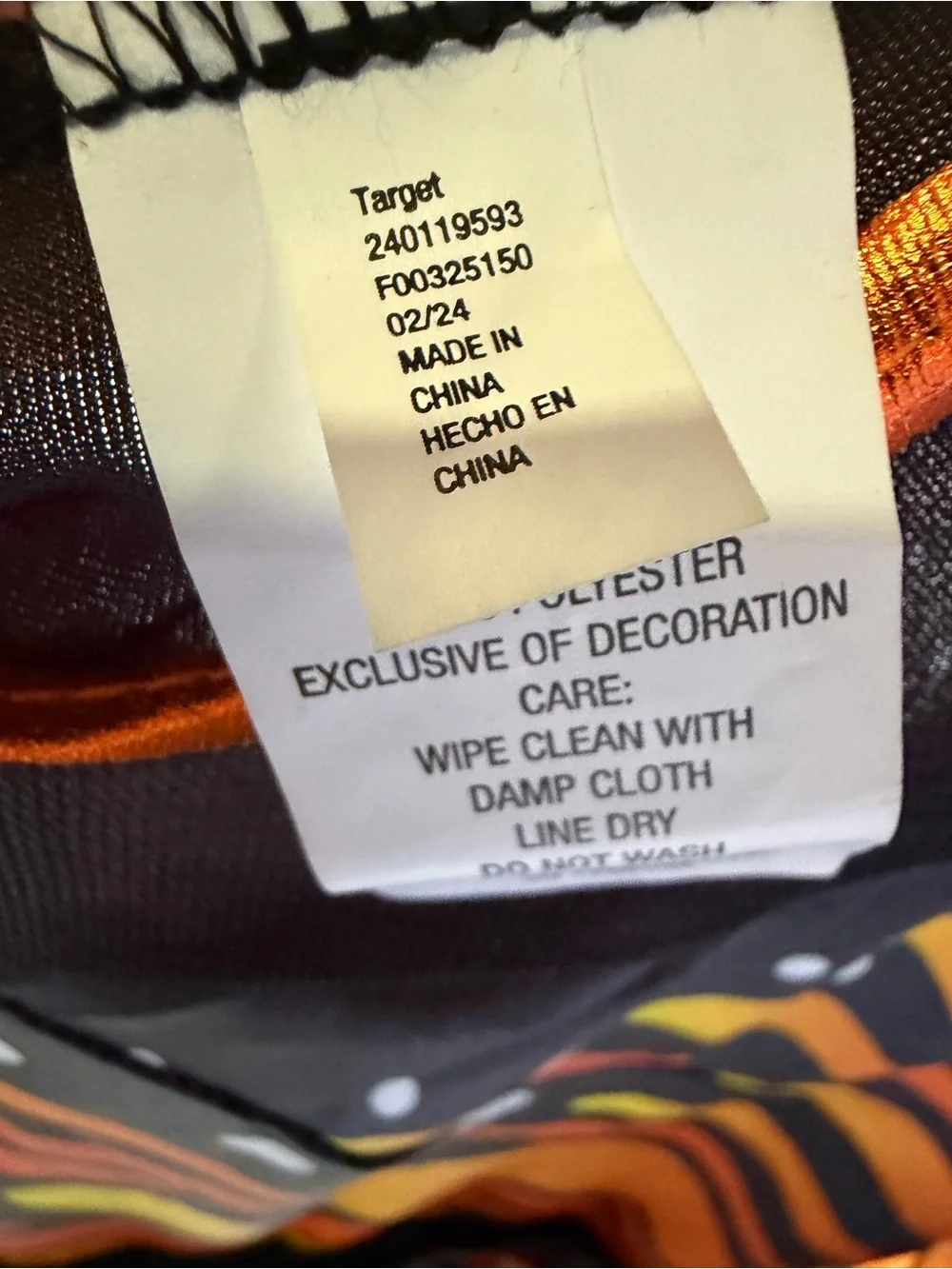Black Orange Yellow Butterfly Wing Costume Dress